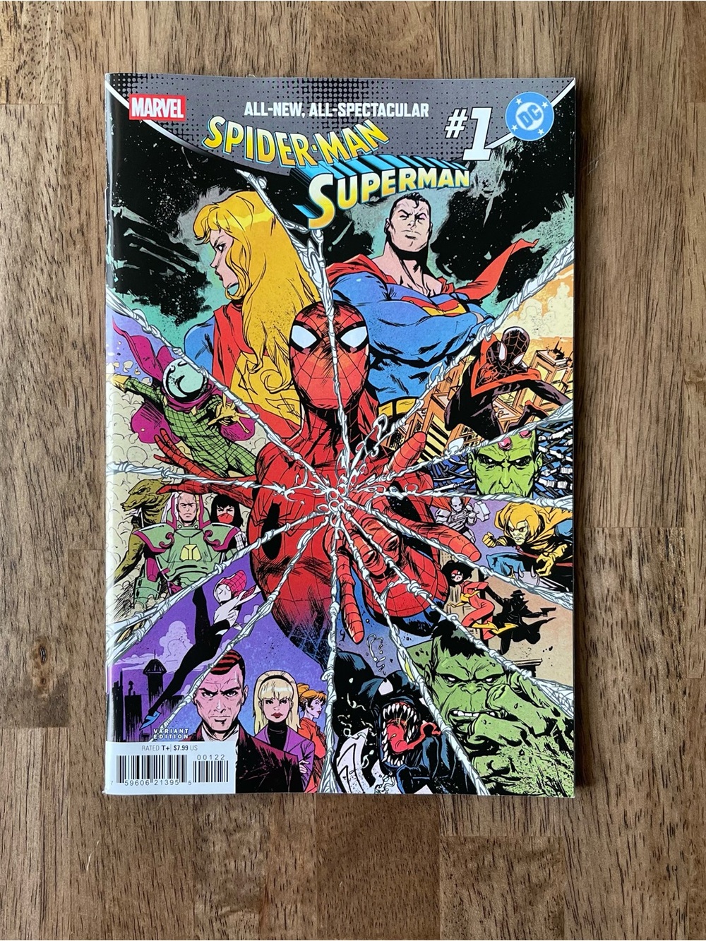 Marvel/DC Spider-Man/Superman #1 Sanford Greene Homage Variant